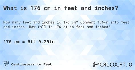 176cm in feet and inches|176 cm in feet and inches